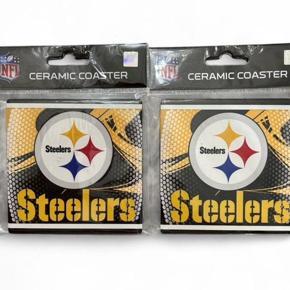 NFL Steelers Ceramic Coaster Set